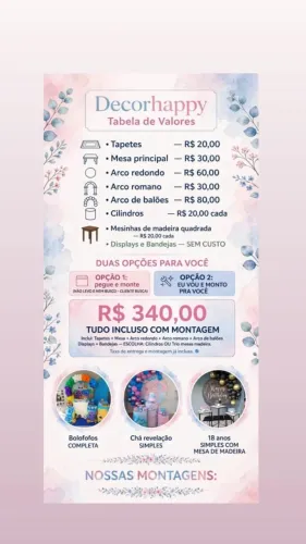 Alugo Decoração para sua festa