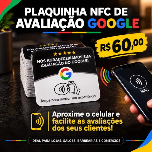 Placa De avaliação Google NFC (aproximação)