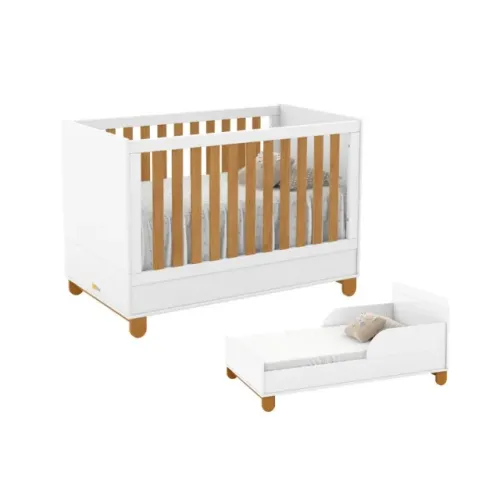Berço/Mini cama Zupy Matic + Colchão e Véu