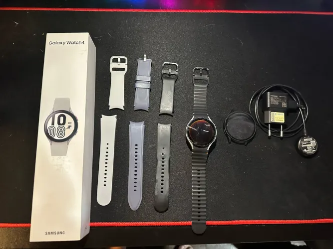? Samsung Galaxy Watch4 - Completo + acessórios