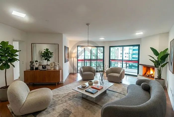 Apartamento com 4 Quarto(s) e 3 banheiro(s) para Alugar, 143 m² por R$ 12500 / Mês