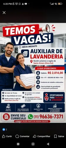Auxiliar de Lavanderia