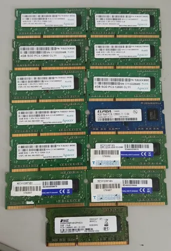 Lote memória dd3 4 gb
