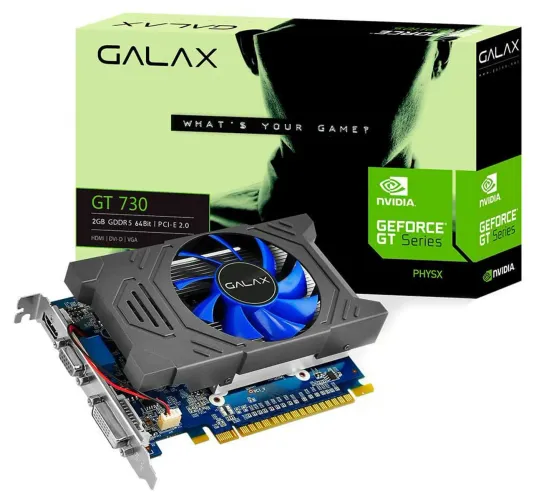 PLACA DE VIDEO GT 730 2GB USADA 100% FU CIONANDO