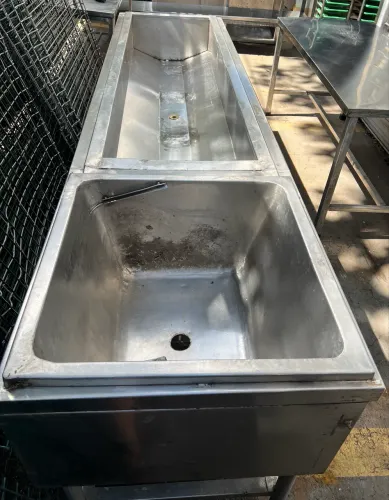 Fritadeira a Gás Industrial de alta Potência Aço 304