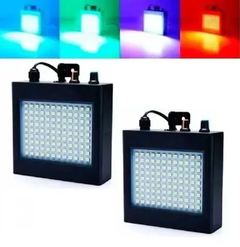 Kit 2 Strobo Flash 108 Leds Rgb Colorido Sensor Rítmico Efeito Câmera Lenta