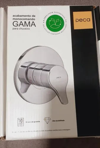 Acabamento para registro de chuveiro monocomando