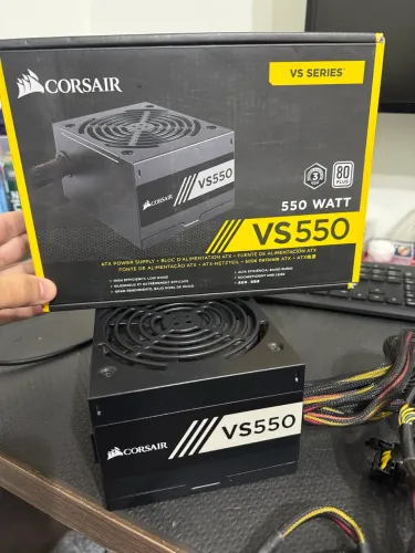 Fonte corsair 550w 80plus bronze