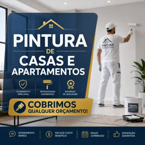Pintura de Casas e Apartamentos Pintor Profissional Cobrimos Qualquer Orçamento