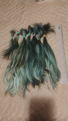Cabelo humano natural loiro 30 cm