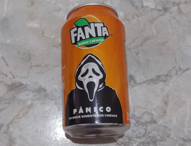 Lata Fanta Laranja do Filme Pânico 2022 Edição Limitada