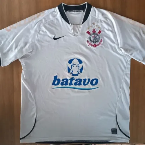 camisa original 2009 corinthians tamanho gg nike branca batavo