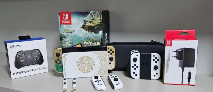 Nintendo Switch oled zelda tears of the kingdom desbloqueado 512gb