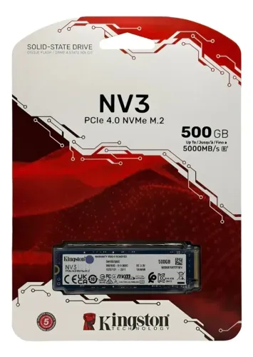 SSD Kingston NV3 500GB M.2 2280 NVMe Gen4