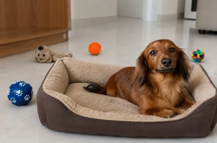 Daschund pelo longo 