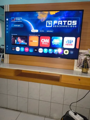 Tv Samsung 55 polegadas em estado de nova e ainda não garantia