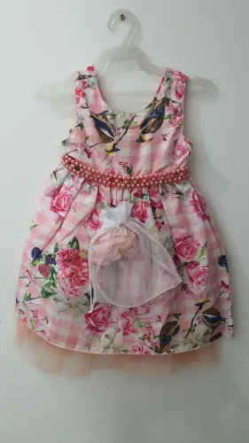 Vestido Infantil PLINC PLOC TAM.1 com Tiara