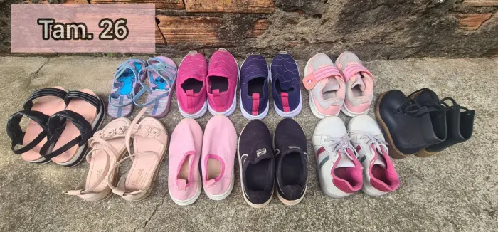 Lotinho 10 Sapatos Tam.26 Menina