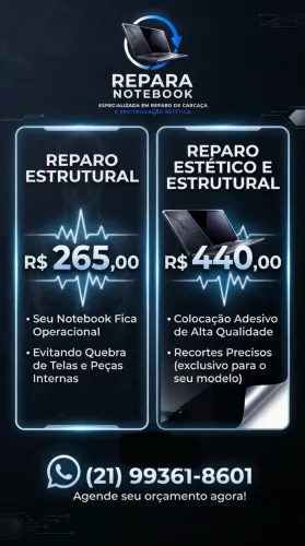 Reparo carcaça,dobradiça ne estético de notebook