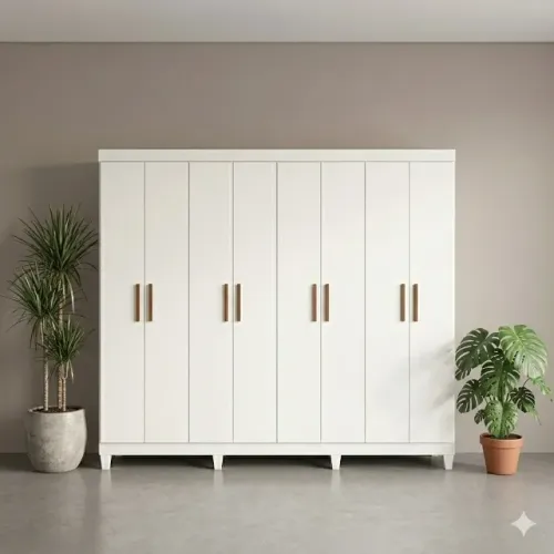Roupeiro novo de casal com 8 portas