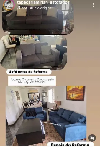 TAPEÇARIA REFORMA SOFÁ Cadeiras Poltrona