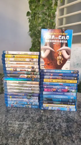 Blu-ray Animações Coleção A era do Gelo, Sherek, Sing, Trolls, etc..