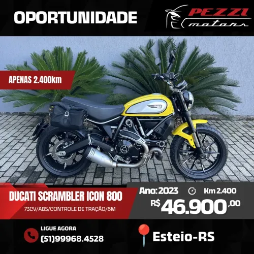 Ducati Scrambler ICON 800cc único dono 2.400km