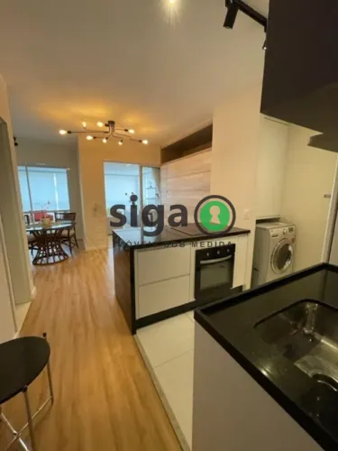 STUDIO Charmoso com 1 quarto, 1 vaga, em Pinheiros para Venda ou Locação Mobiliado