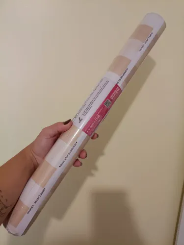 Papel de parede xadrez aquarela autocolante amarelo 10m
