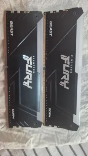 Memória RAM Kingston Fury Beast, RGB, 32GB (2x16GB)