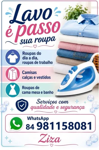 Lavo e passo roupas 