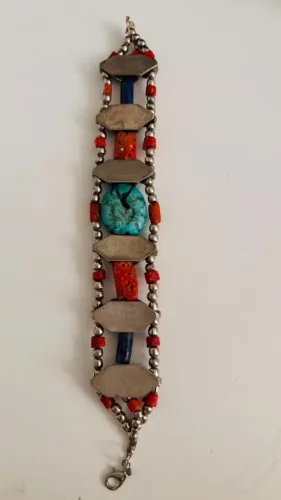 Pulseira em prata antiga