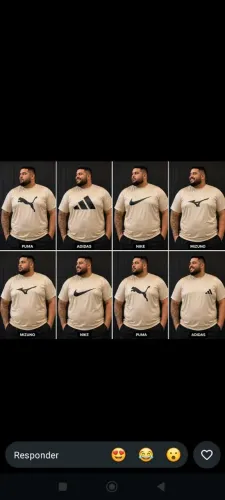 canisas dry fit plus sizes do g1 ao g6