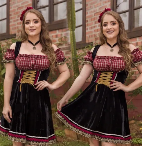 Vestido Frida Novo - Traje típico alemão - Oktoberfest