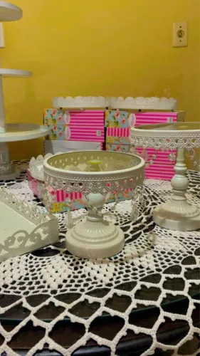 decoração de festas - bandejas