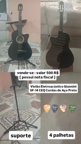 Violão Eletroacústico ( leia a descrição )