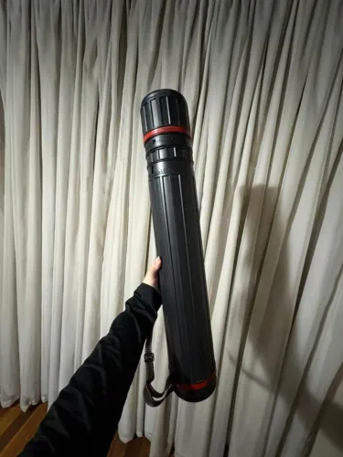 Tubo telescópico em plástico 10cm x 64-107cm