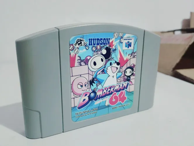 Bomberman 64 exclusivo japonês 100% original label desbotada