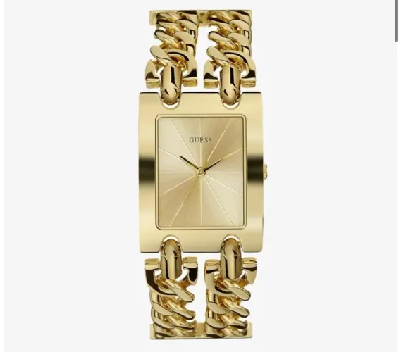 Relogio Guess Feminino Quadrado Dourado
