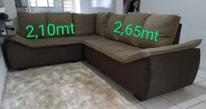 SOFÁ DE CANTO entrego com taxa 