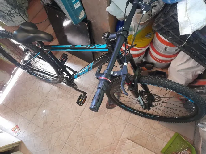 Venda de bicicleta 21 marcha freio a disco nas duas rodas aro 29 aço carbono!