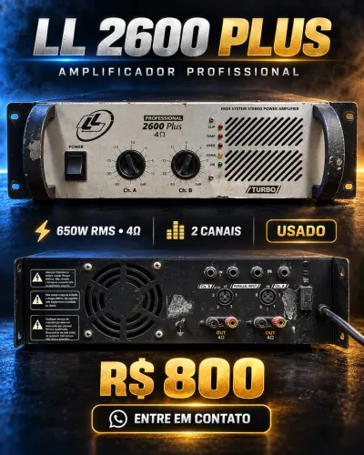 amplificador LL Audio Professional 2600 Plus