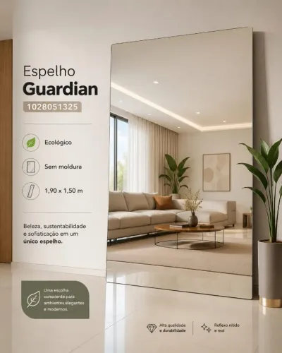 ESPELHO GUARDIAN - SEM MOLDURA - 150X190