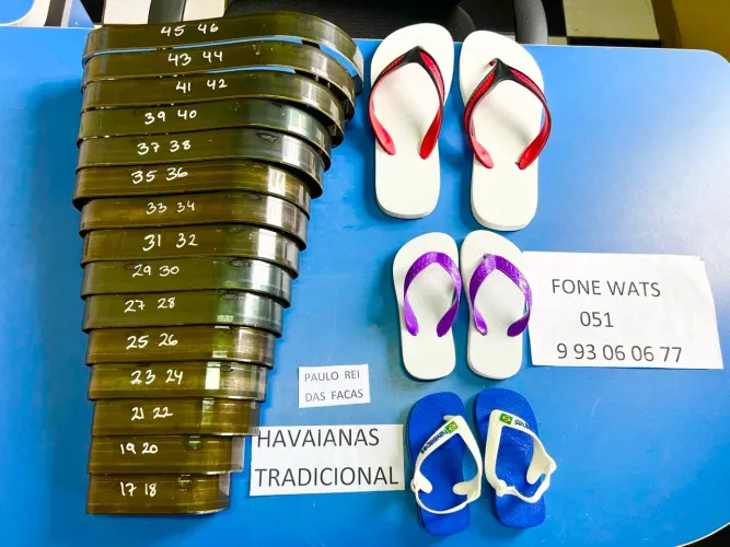 Navalhas pra cortar chinelo facas pra cortar chinelo temos todos os modelos e numerações