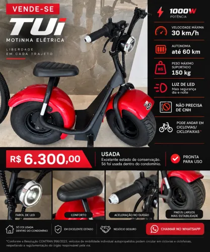 Scooter elétrica TUI