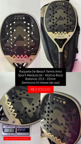 RAQUETE DE BEACH TENNIS AMA MEDUSA 6K