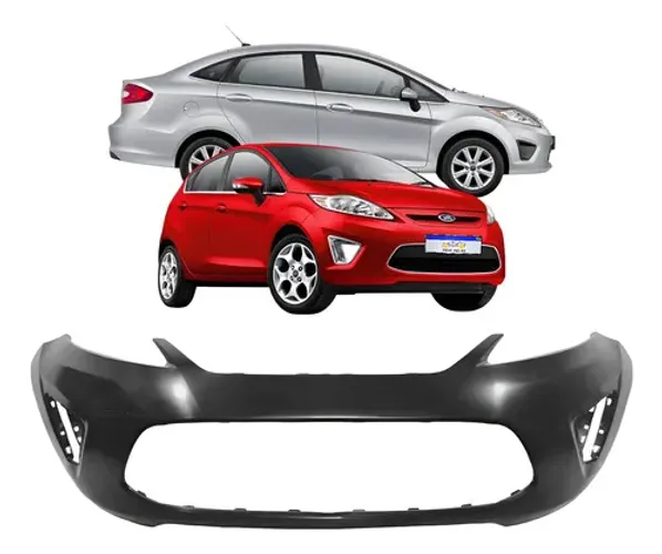 Parachoque Ford New Fiesta 2011 2012 2013 Mexicano Novo Preto