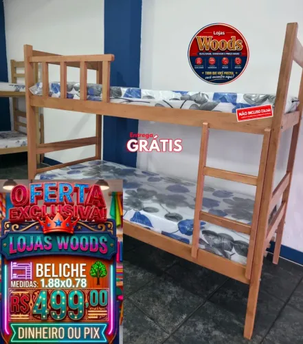 Beliche R$ 499,00 Madeira Mulateiro Acabamento Verniz a Pronta Entrega 