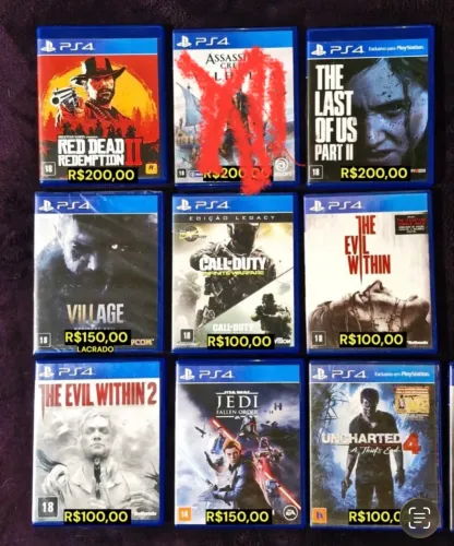 Jogos de Playstation 4 (PS4) - Diversos Títulos