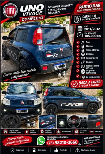 Fiat Uno Vivace Celeb. 1.0 EVO F.flex 8V 5P 2012